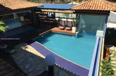 Casa em condomínio para temporada em armação dos búzios, geribá, 5 dormitórios, 5 suítes, 7 banheiros, 3 vagas