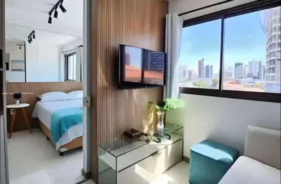 Apartamento para venda em salvador, caminho das árvores, 1 dormitório, 1 suíte, 1 banheiro, 1 vaga