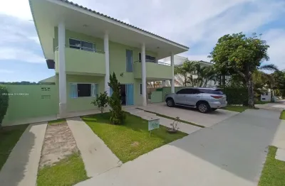 Casa em condomínio para locação em camaçari, alphaville (abrantes), 5 dormitórios, 4 suítes, 6 banheiros, 4 vagas