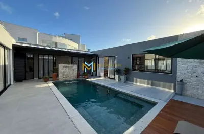 Casa térrea nova em condomínio fechado de alto padrão em porto seguro, bahia!