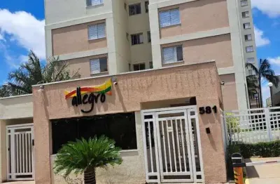 Oportunidade de alugar apto mobiliado no cond. alegro em frente ao enxuto, rico em armários embutidos, ar condicionado, 2 dor, 1 vaga de garagem.