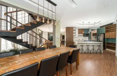 Casa em condomínio fechado com 5 quartos à venda na rua josé benedito cottolengo, 1161, campo comprido, curitiba, 510 m2 por r$ 4.500.000