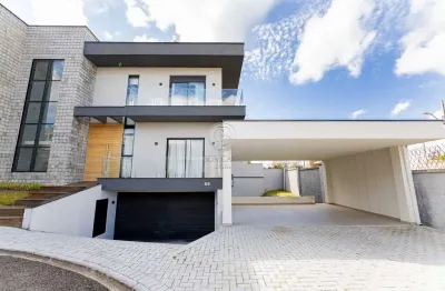 Casa em condomínio fechado com 4 quartos à venda na rua brazílio de araújo, 341, ecoville, curitiba, 288 m2 por r$ 2.699.000