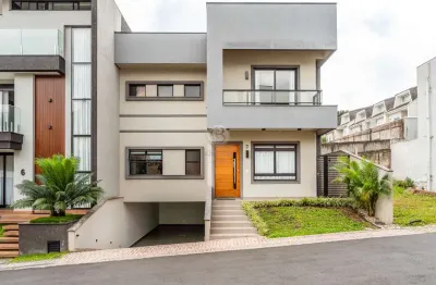 Casa em condomínio fechado com 3 quartos à venda na rua luiz tramontin, 1651, campo comprido, curitiba, 243 m2 por r$ 2.080.000