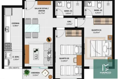 Apartamento com 2 dormitórios à venda, 63 m² por r$ 380.000,00 - nossa senhora de fátima - teresópolis/rj