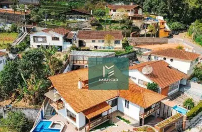 Casa com 4 dormitórios à venda, 382 m² por r$ 2.300.000,00 - parque são luiz - teresópolis/rj