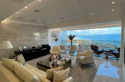 Fantástico apartamento totalmente frente mar, no condomínio mais desejado da orla de salvador! rodeado de belezas naturais. um apt. pronto para morar com elegância e conforto!
