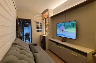 Casa geminada para venda em palhoça, bela vista, 2 dormitórios, 1 banheiro, 1 vaga