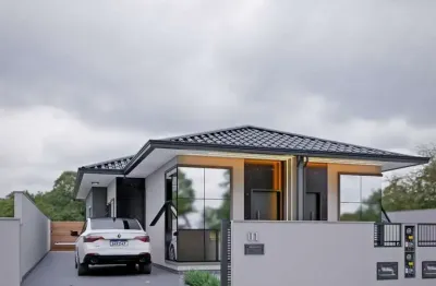 Casa para venda em palhoça, guarda do cubatão, 2 dormitórios, 1 suíte, 2 banheiros, 2 vagas
