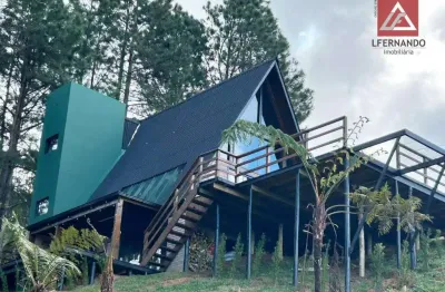 Chalé 2 dormitórios, sendo 1 suíte à venda, 100 m² por r$ 1.800.000 - alto rio das antas - rancho queimado/sc