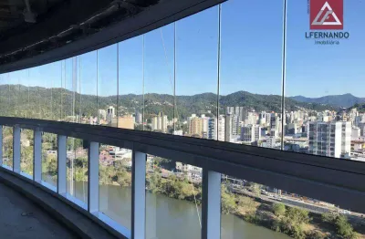 Apartamento com 4 suítes à venda, 401 m² por r$ 6.500.000 - ponta aguda - blumenau/sc