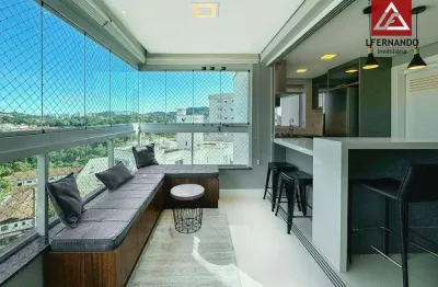 Apartamento mobiliado com 3 dormitórios, sendo 1 suíte à venda, 101 m² por r$ 899.000 - velha - blumenau/sc