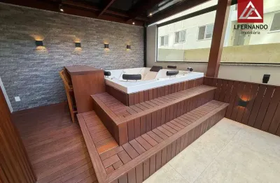 Apartamento com terraço e hirdro, 2 dormitórios, sendo 1 suíte à venda, 103 m² por r$ 800.000 - velha - blumenau/sc