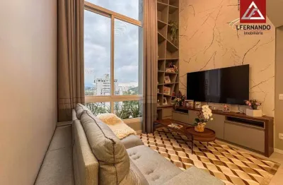 Apartamento mobiliado com 2 suítes à venda, 86 m² por r$ 890.000 - velha - blumenau/sc