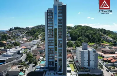Apartamento novo com 3 dormitórios, sendo 1 suíte à venda, 93 m² por r$ 825.000 - escola agrícola - blumenau/sc
