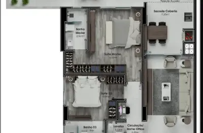 Apartamento com 3 quartos à venda na Rua São Jorge, 39, Nossa Senhora do Rosário, São José