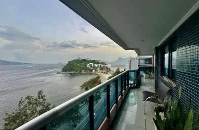 Apartamento à venda, 4 quartos, 4 suítes, 3 vagas, boa viagem - niterói/rj