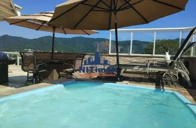 Cobertura à venda, 3 quartos, 1 suíte, 2 vagas, piratininga - niterói/rj