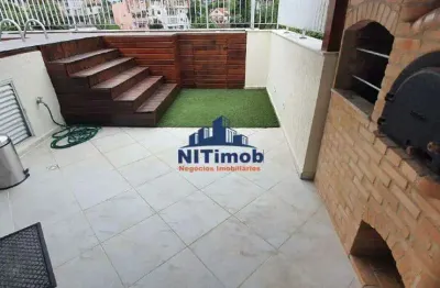 Cobertura à venda, 3 quartos, 1 suíte, 2 vagas, ingá - niterói/rj
