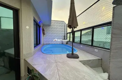 Cobertura à venda, 3 quartos, 2 suítes, 2 vagas, charitas - niterói/rj