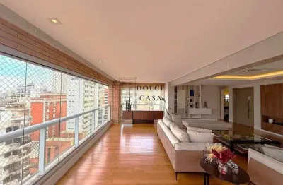 Apartamento no jardins - mobiliado com ampla varanda e 3 suites