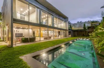 Casa no jardim europa - moderna com piscina, guarita, 4 suites e linda vista