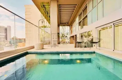 Cobertura no Jardins - mobiliada, Smart House, piscina e academia