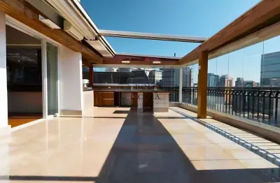 Cobertura na Vila Nova Conceição - vista deslumbrante, área gourmet e 3 suites