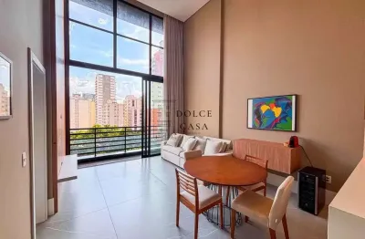 Loft mobiliado para alugar no Jardins - 100m², 2 suites, lazer completo