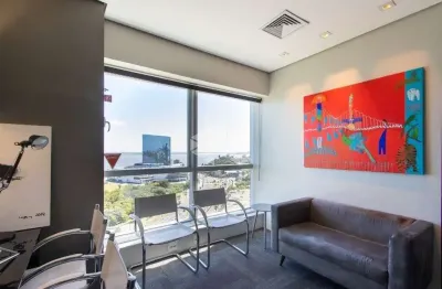 Linda sala comercial montada em 14º andar , no cristal tower