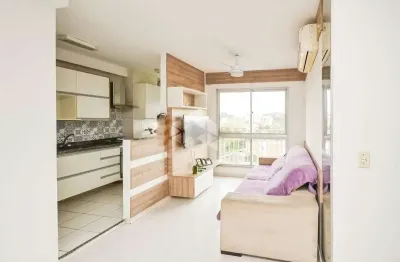 Apartemanto de dois dormitórios em andar alto e uma vaga de garagem