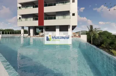 Apartamento com 2 quartos, caiçara, praia grande - r$ 395 mil, cod: 832558