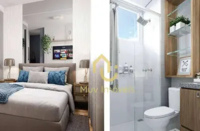 Apartamento de dois quartos com suíte próximo a pucpr