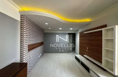Apartamento com 3 dormitórios para alugar, 76 m² por r$ 4.405,00/mês - jardim satélite - são josé dos campos/sp