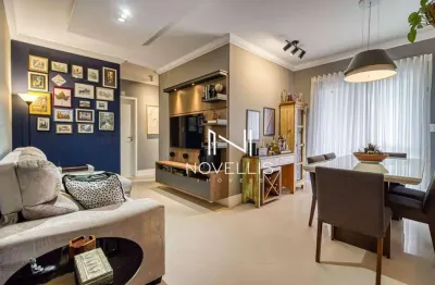 Apartamento mobiliado com 3 dormitórios para alugar, 82 m² por r$ 5.723/mês - villa branca - jacareí/sp