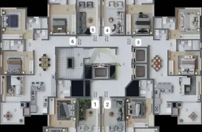 Apartamento com 3 quartos à venda na avenida governador celso ramos (d2) (d3) (d4) (d5) (d6), 1, balneário perequê, porto belo por r$ 1.270.000