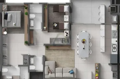 Apartamento com 2 quartos à venda na avenida hironildo conceição dos santos (d2), 1105, balneário perequê, porto belo por r$ 1.480.324