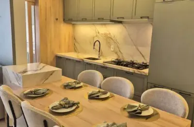 Apartamento novo mobiliado suite + 1 bairro esplanada 2 vagas (em gaveta) posiçã