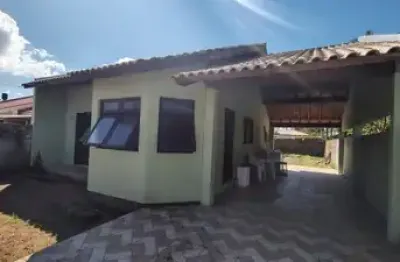Casa  semi mobiliada em terreno amplo com dois dormitórios no bairro florida- guaíba