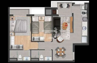 Apartamento com 2 dormitórios à venda, 60 m² por r$ 540.000 - capão raso - curitiba/pr