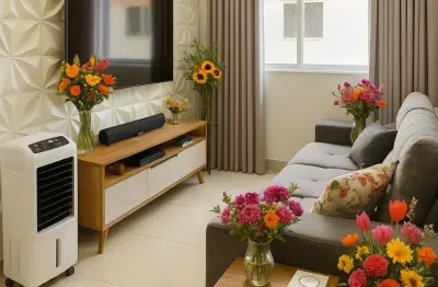Apartamento 02 qts nascente - sítio santa luzia – aparecida de goiânia