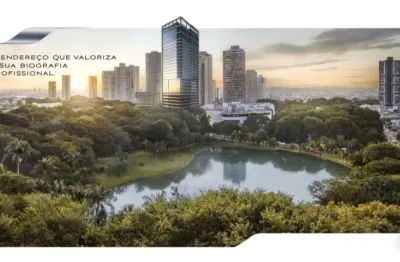 Salas comerciais e lajes corporativas com vista definitiva para o parque vaca brava