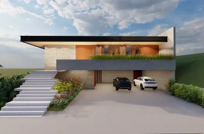 Casa aldeia do vale, 4 suítes, piscina borda infinita, goiânia, goiás, brasil