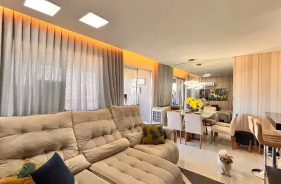 Apartamento  com planejados de três quartos com suíte na orla de parque goiânia