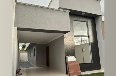 Casa três quartos com suíte , apda de goiânia prox o hmap, com quintal, varanda goumet, duas vagas de garagem, iluminação em led, sala e cozinha com integração, região com todas as conveniências