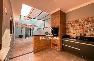 Casa com 3 dormitórios à venda, 124 m² - jardim bréscia - indaiatuba/sp