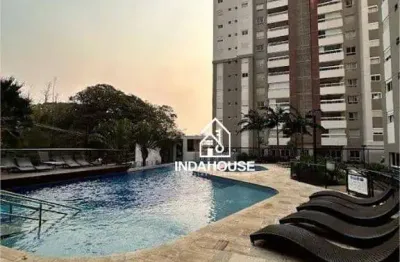Apartamento com 4 dormitórios para alugar, 128 m² - edifício due - indaiatuba/sp