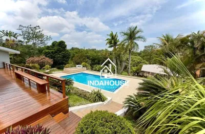 Incrível chácara em terreno de 5000m² no lagos de shanadu em indaiatuba com lago privativo.