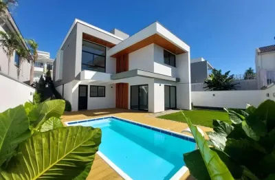 Casa em condomínio fechado com 3 quartos à venda na Rua das Cambiúnas, Pedra Branca, Palhoça