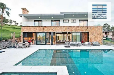 Casa com 7 dormitórios à venda, 1200 m² por r$ 18.000.000,00 - condomínio fazenda dona carolina - itatiba/sp